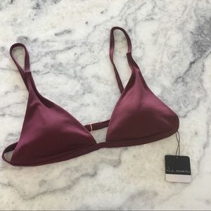 NWT pacsun La hearts red bikini top